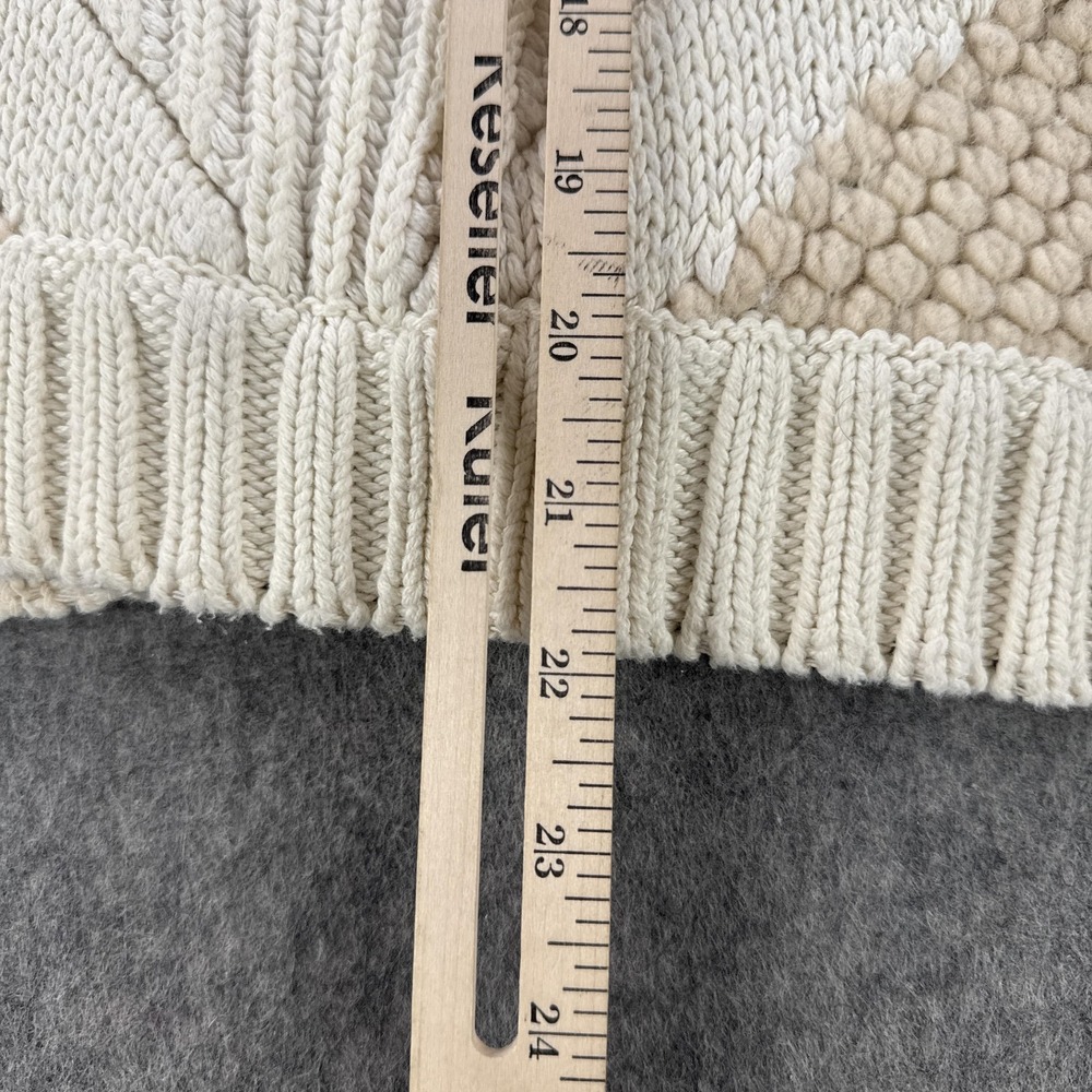 & Other Stories Sweater Womens Large Cream Beige Chunky Cable Knit Wool Blend - Picture 9 of 10